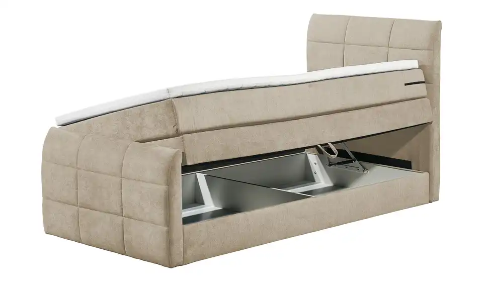 Boxspringbett Kuba 3 Sand 120 cm