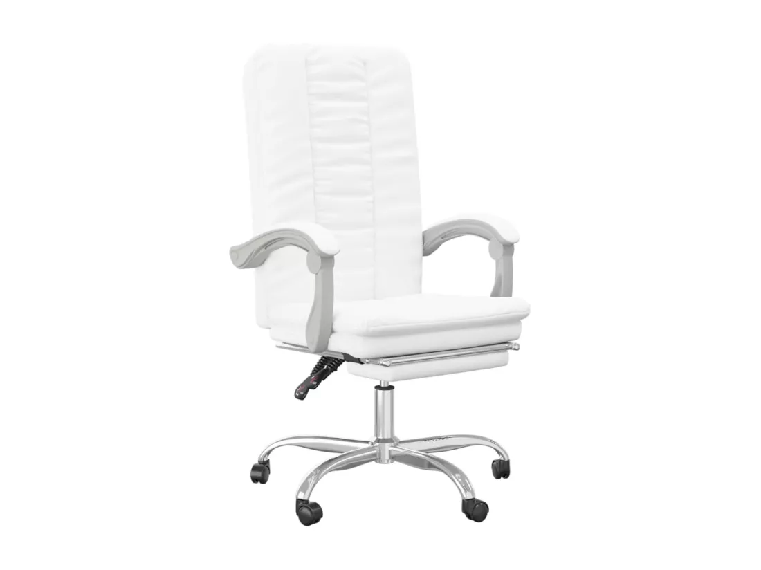 Fauteuil inclinable de bureau Blanc Similicuir