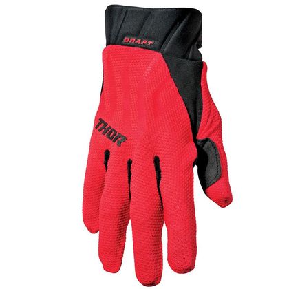 Gants cross Thor DRAFT RED BLACK 2024 - Rouge / Noir