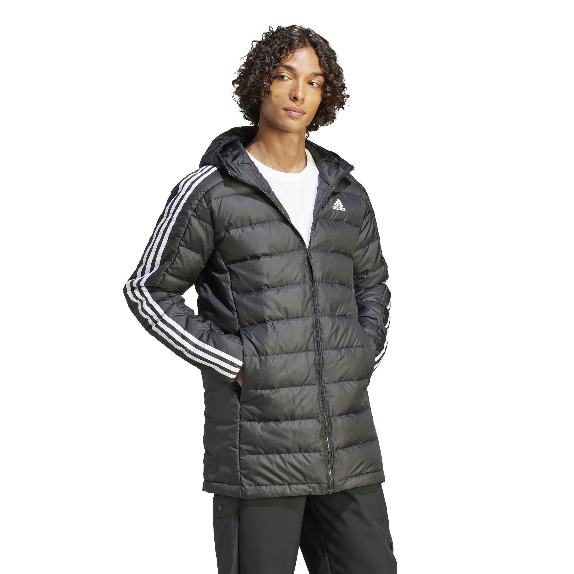 adidas Essentials 3 Stripes Light Down Hooded Parka