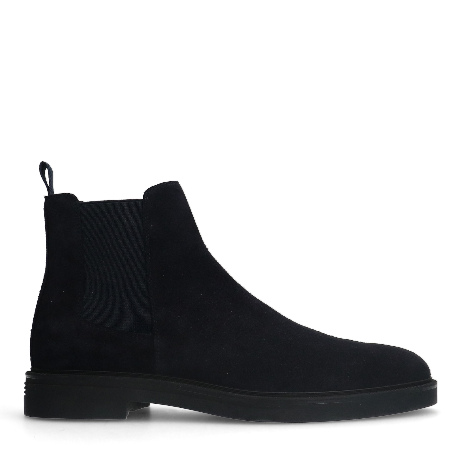 Donkerblauwe suède chelsea boots