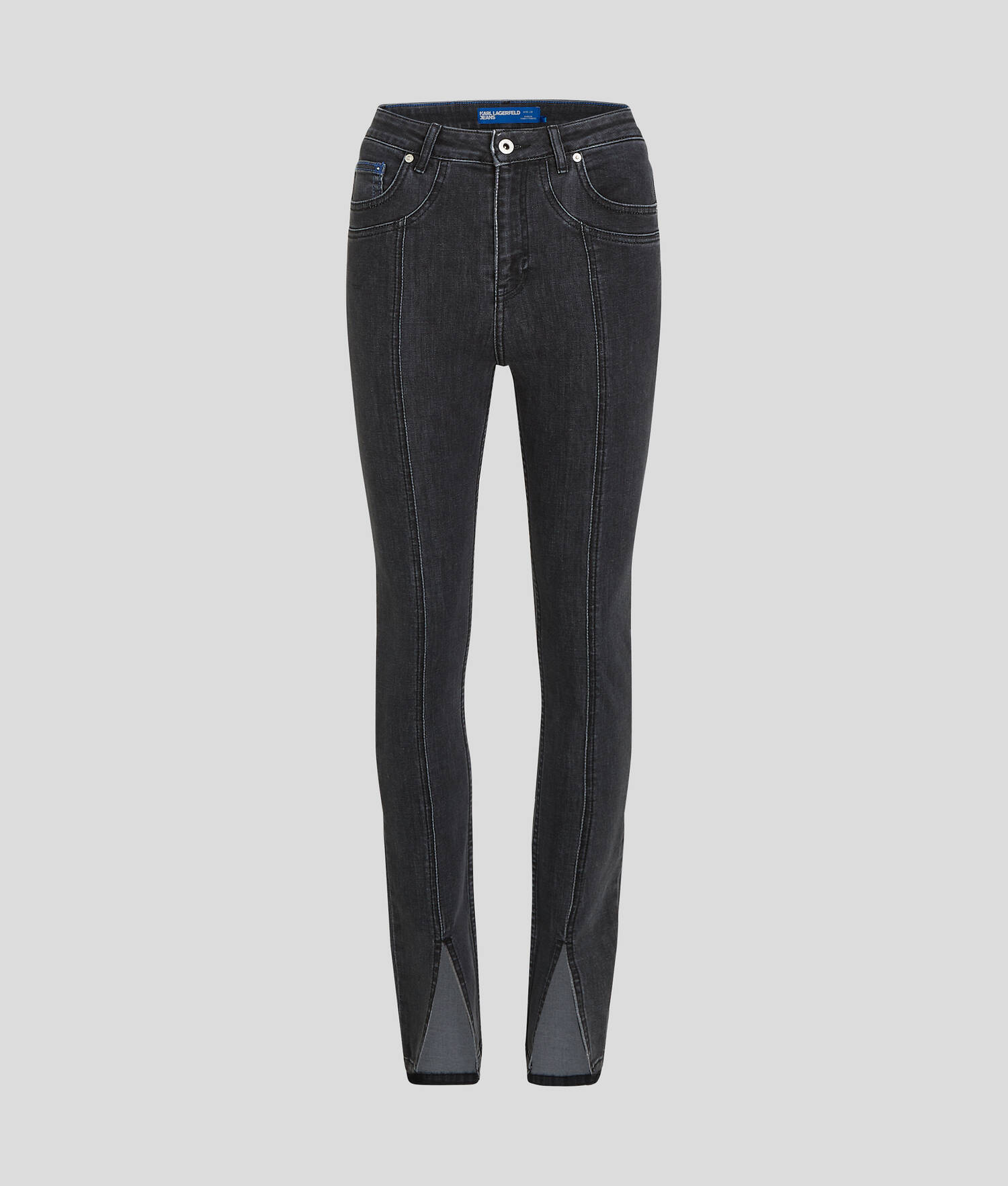 JEAN SKINNY TAILLE HAUTE À OURLET FENDU KLJ
