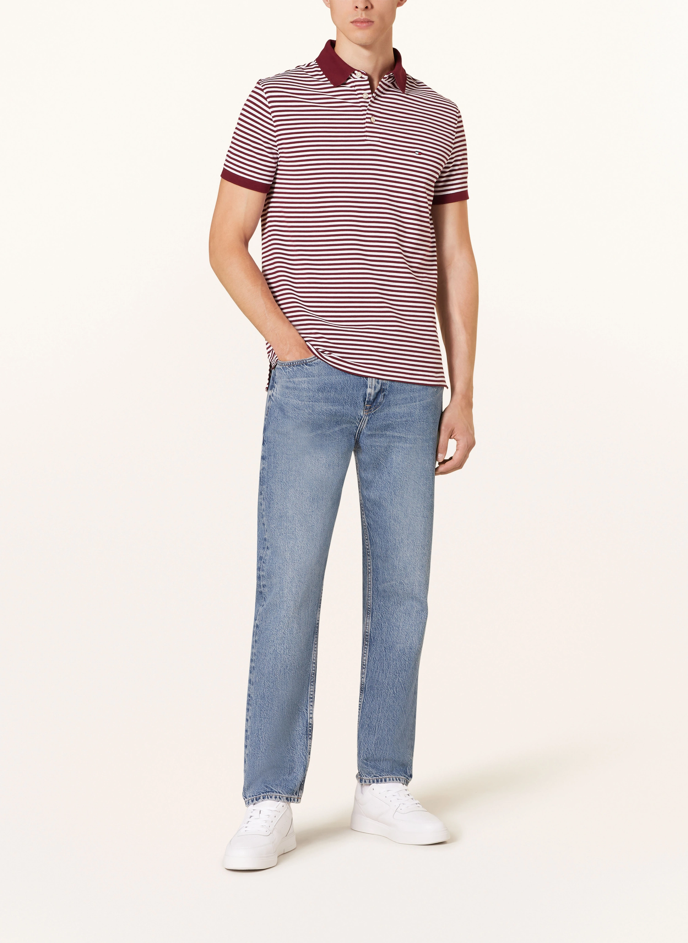 TOMMY HILFIGER Piqué-Poloshirt Slim Fit