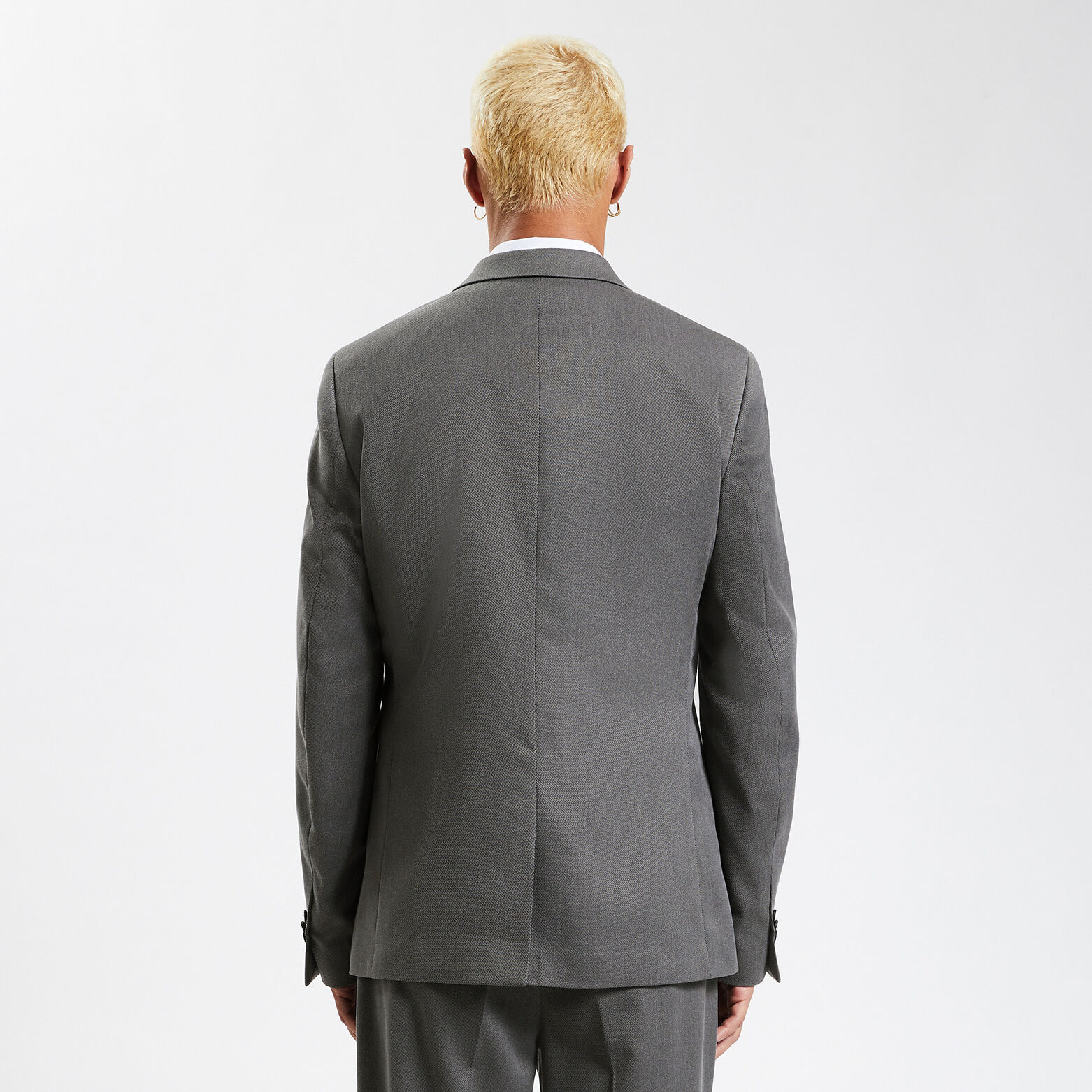 Veste de costume slim Gris foncé