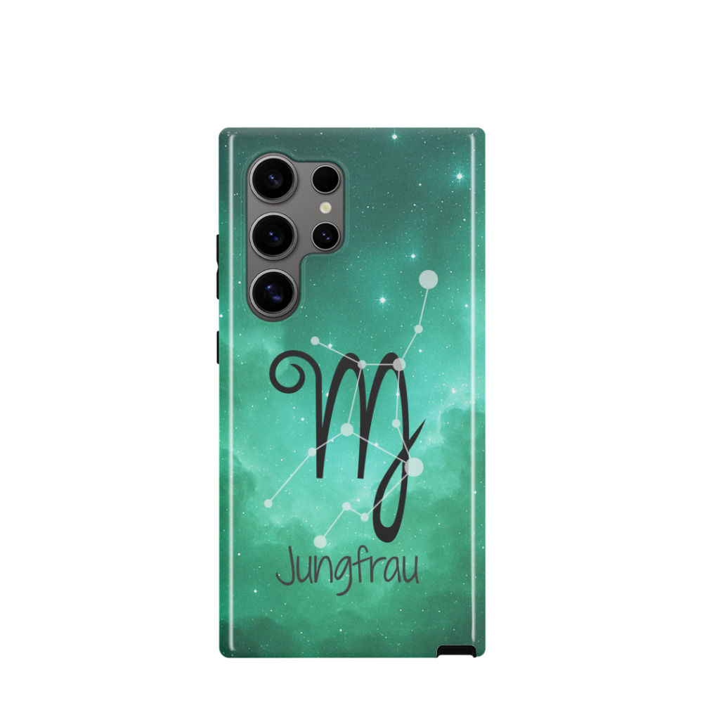 Samsung Galaxy S24 Ultra Hybrid (Kunststoff / Gummi) Hülle Jungfrau 2 - Grün