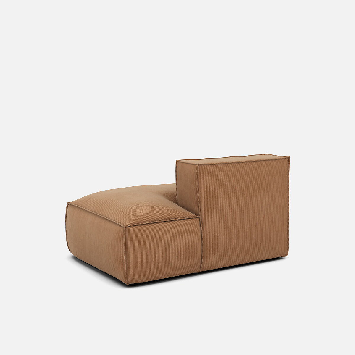 LA REDOUTE INTERIEURS<br>Sofá lounge, direito, veludo cotelê, Seven