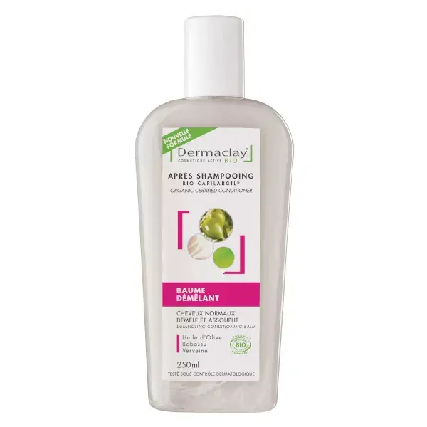 Dermaclay Bálsamo Condicionador Desembaraçante Orgânico para Cabelos Normais 250ml