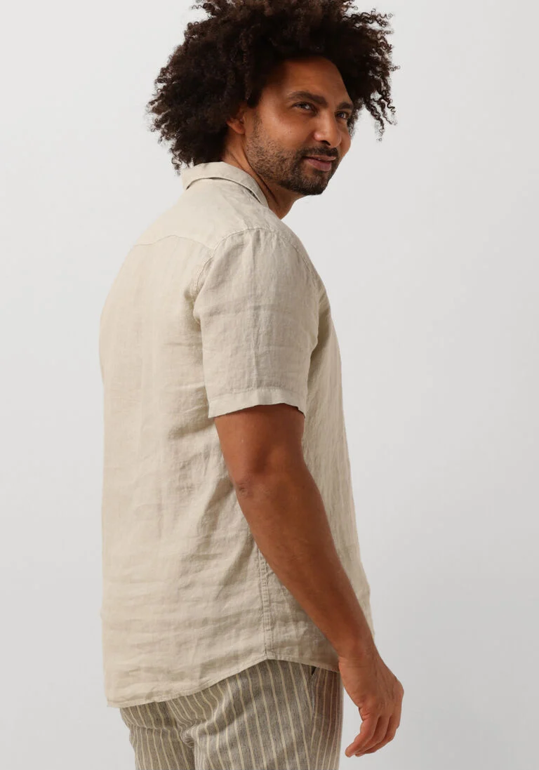 THE GOODPEOPLE beige the goodpeople casual overhemd sun