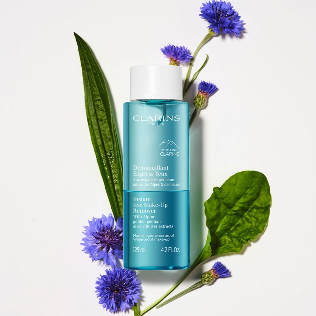 CLARINS Démaquillant Express Yeux Sensibles - Aux Extraits de Gentiane Jaune des Alpes &  de Bleuet