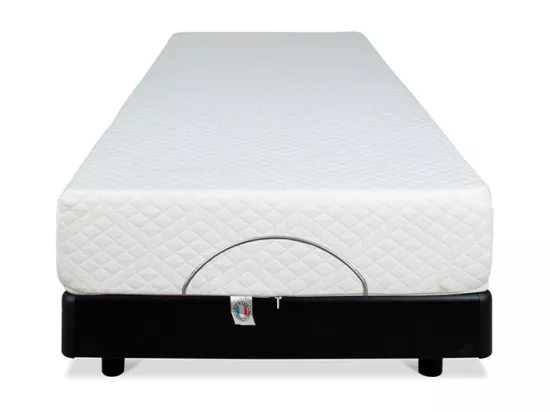 BELLECOUR LITERIE | Ensemble BODYSOFT 80x200 cm | Sommier électrique + Matelas Mémoire de forme
