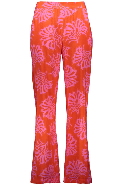 Geisha oranje dames broek