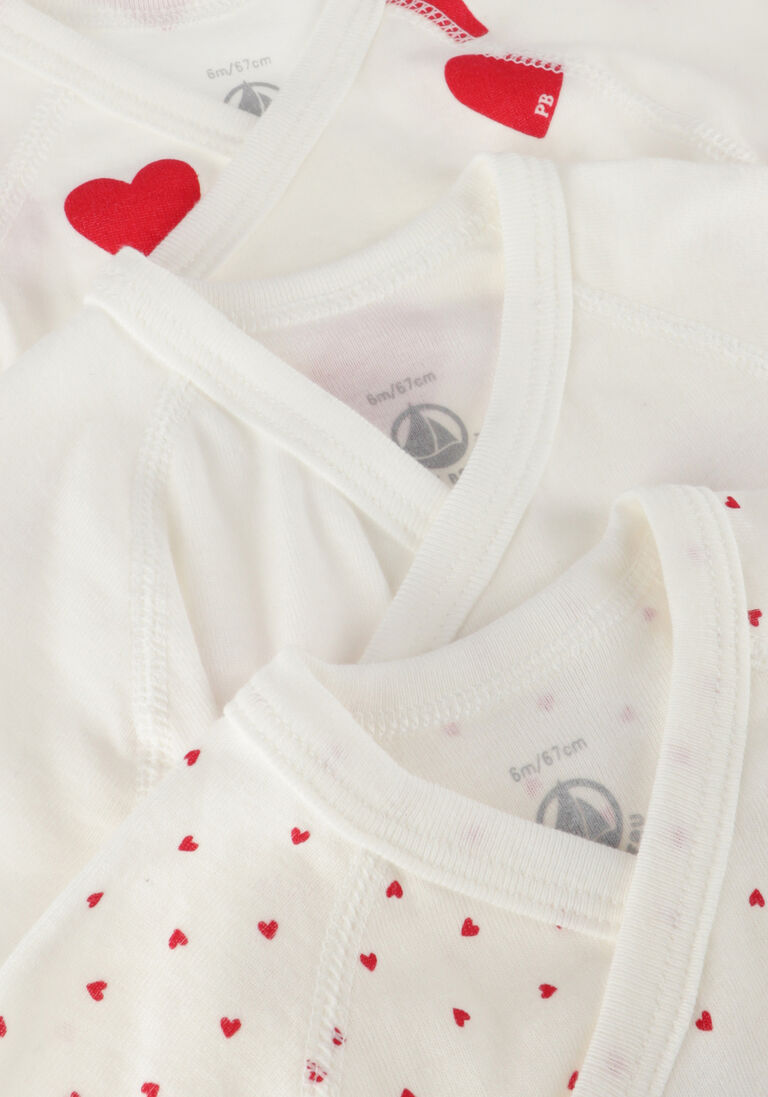 PETIT BATEAU witte petit bateau  3 bodies naiss mc