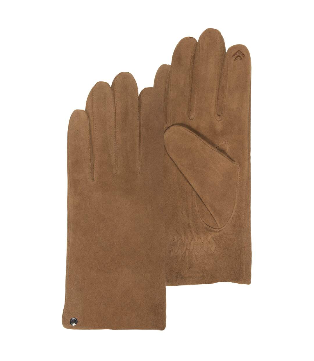 Isotoner Gants femme en cuir de chèvre velours - doublés polaire
