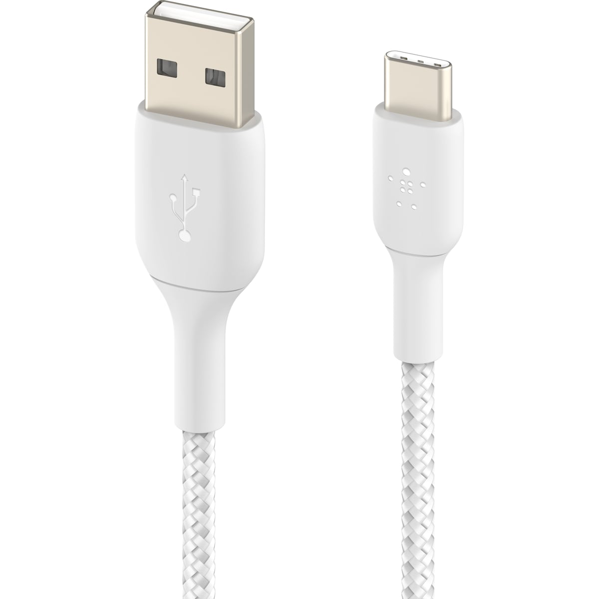 Belkin CAB002BT0MWH, 0,15 m, USB A, USB C, Hvit