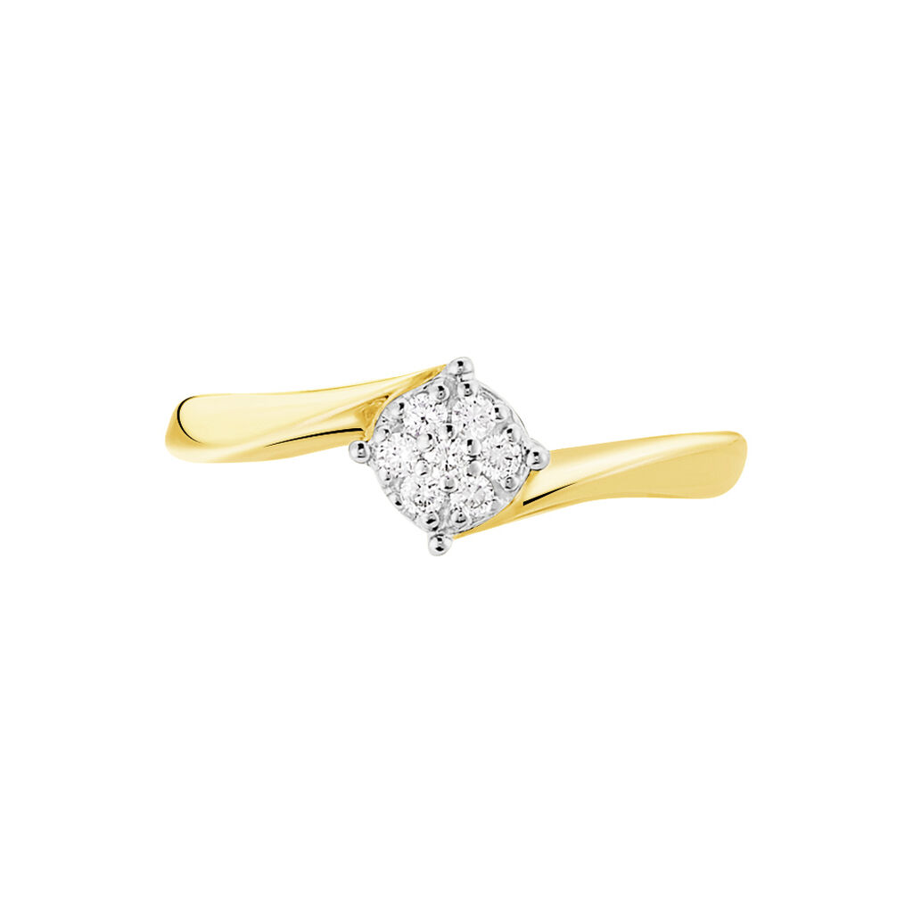 Bague Solitaire Lysia Or Jaune Diamant