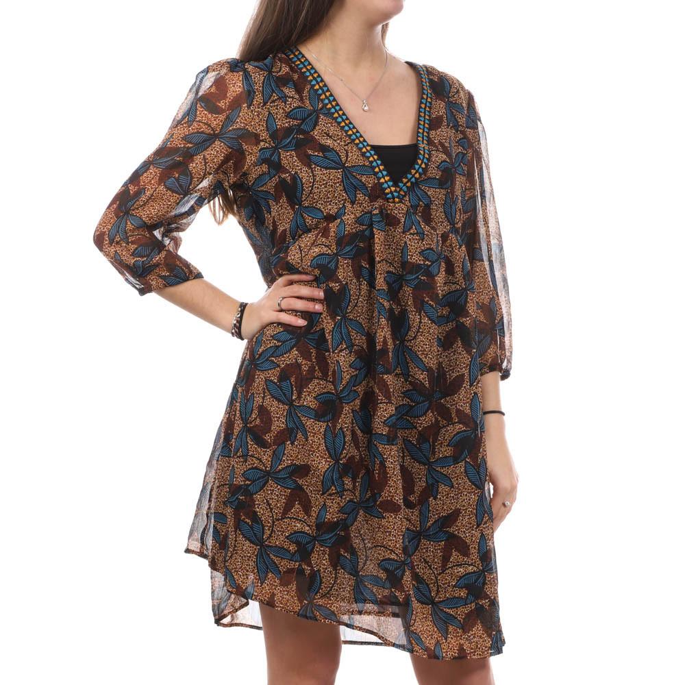 Teddy Smith Robe imprimé Marron Femme Teddy Smith Romana