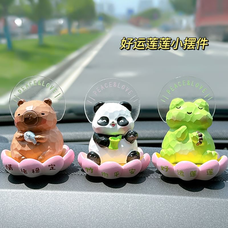 Candy Lemon - Dieren Lotus Auto Hars Ornament (Diverse Ontwerpen)