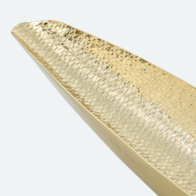 Feuille décorative 'Aylana' dorée