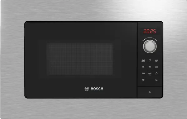 Bosch Serie | 2 BFL623MS3 - Mikrobølgeovn - til indbygning - 20 liter - 800 W - rustfrit stål