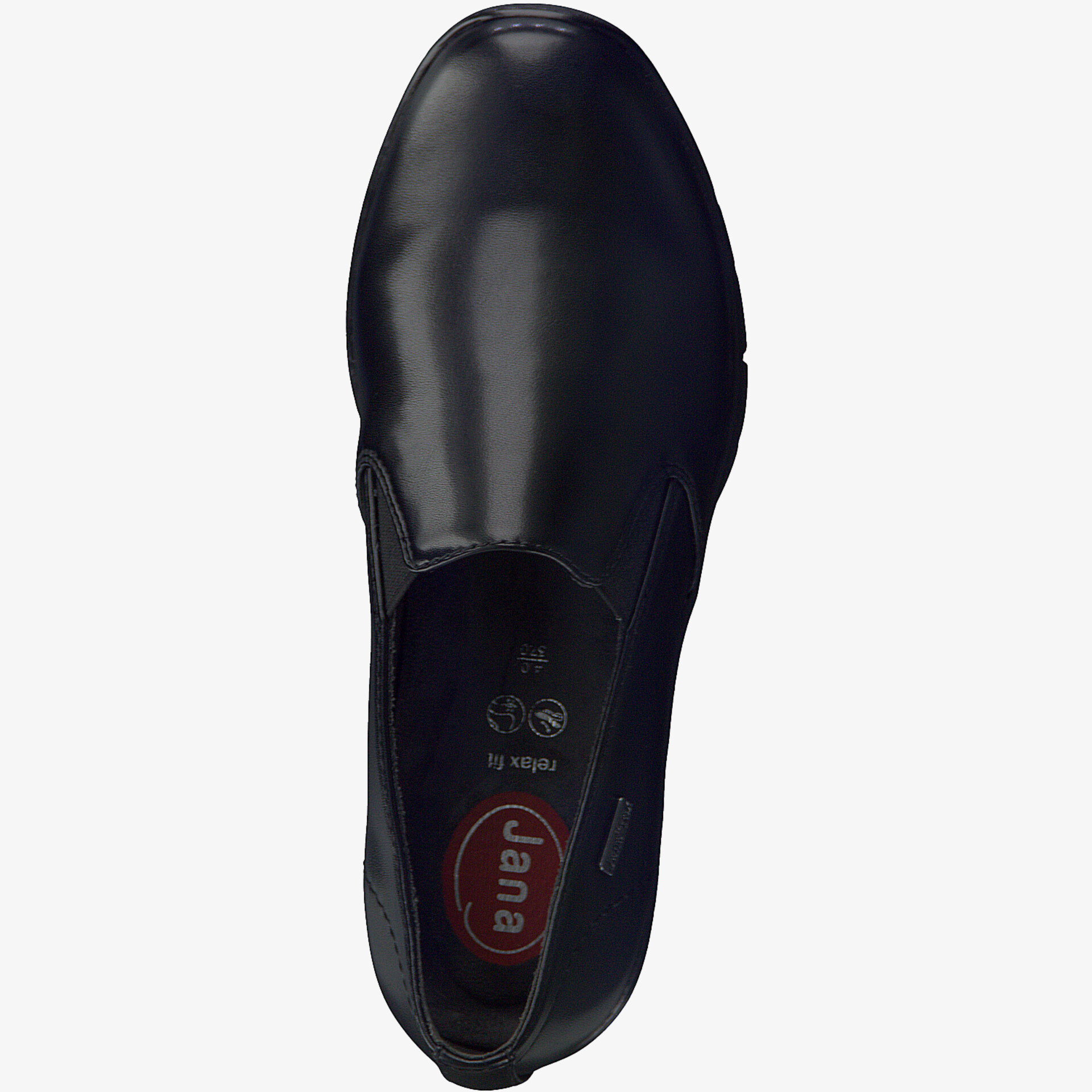 Jana Damen Slipper schwarz