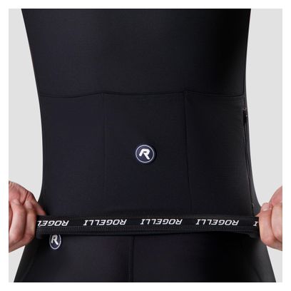 Maillot Manches Courtes Vélo Rogelli Core Block Noir/Bordeaux/Rouge Homme