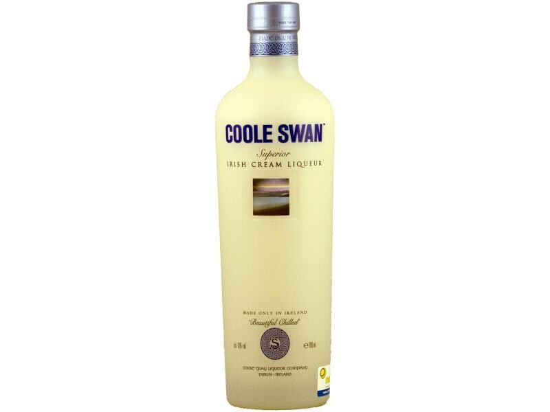 Coole Swan Irish Cream Liqueur 0.7 l Hochwertige Spirituosen Spezialität mit weisser Schokolade und Rahm