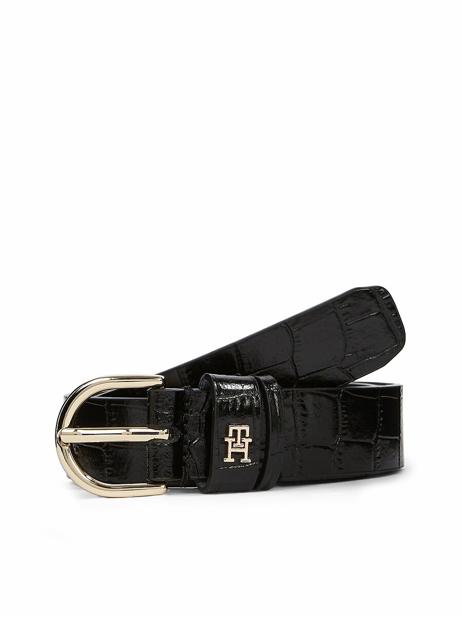 TOMMY HILFIGER<br>Cinto de couro de crocodilo 2,5 cm Effortless