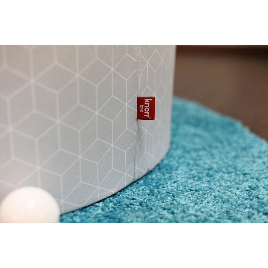 knorr toys® Bällebad soft - Geo cube grey - 100 balls greycreme grau