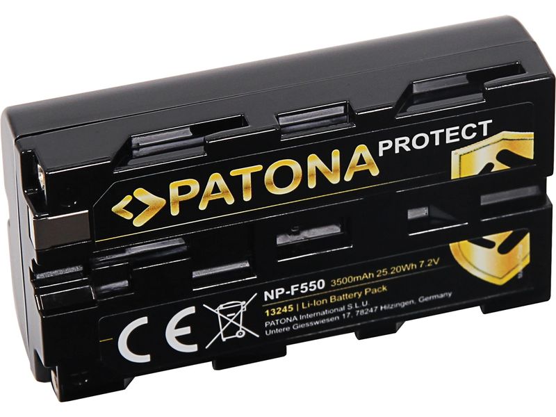 Patona PROTECT Akku für Sony NP-F550 PROTECT Batteriesatz für Sony
