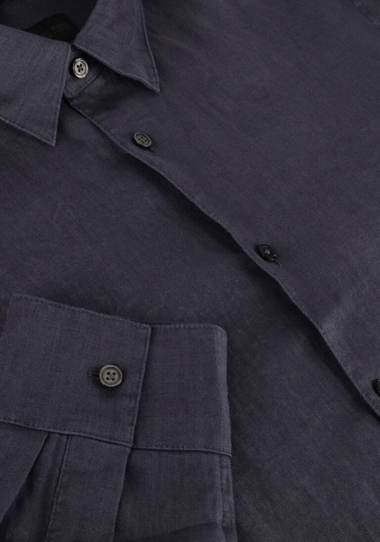 DRYKORN blauwe drykorn casual overhemd ramis