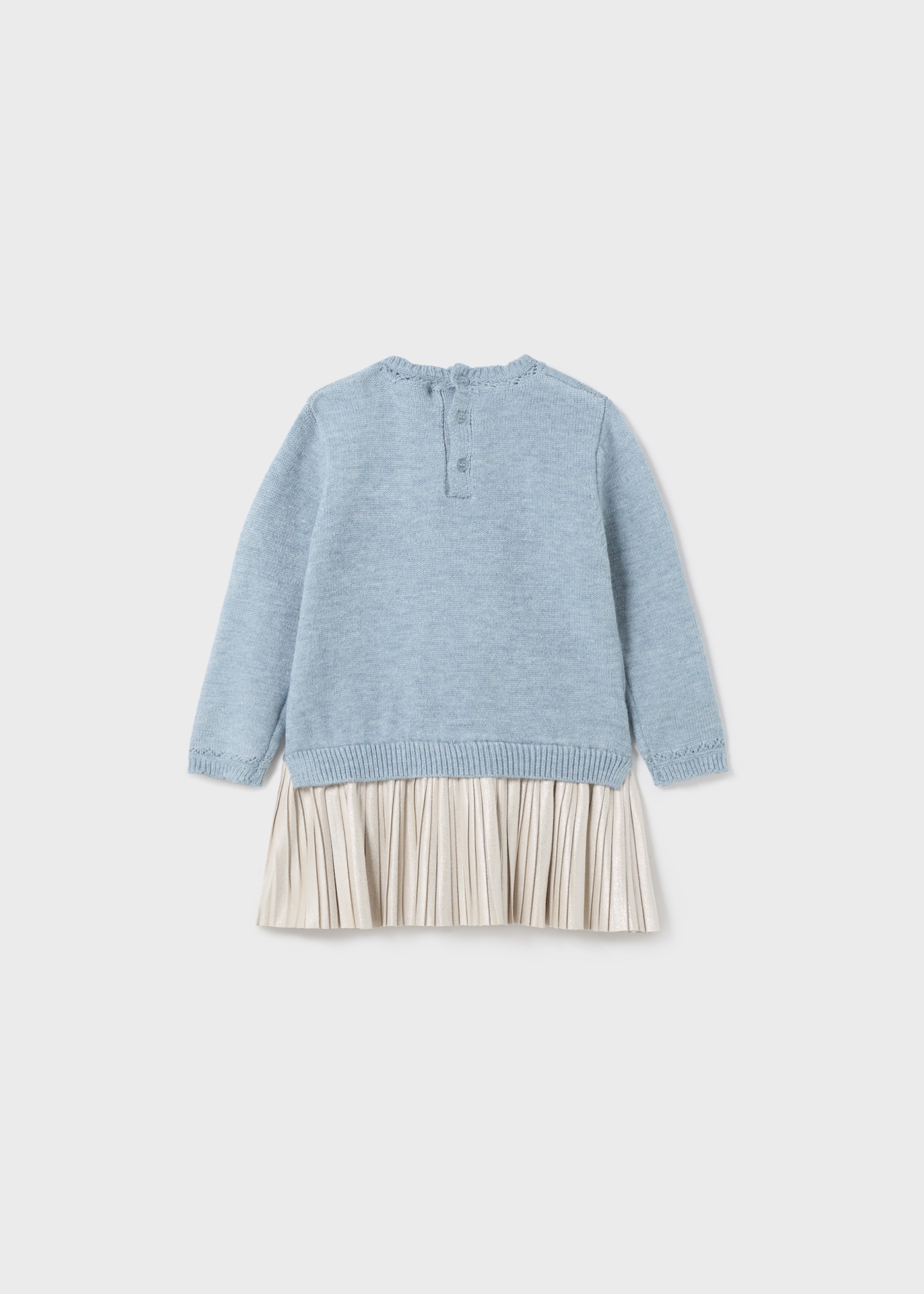 vestido de tricô para bebê
