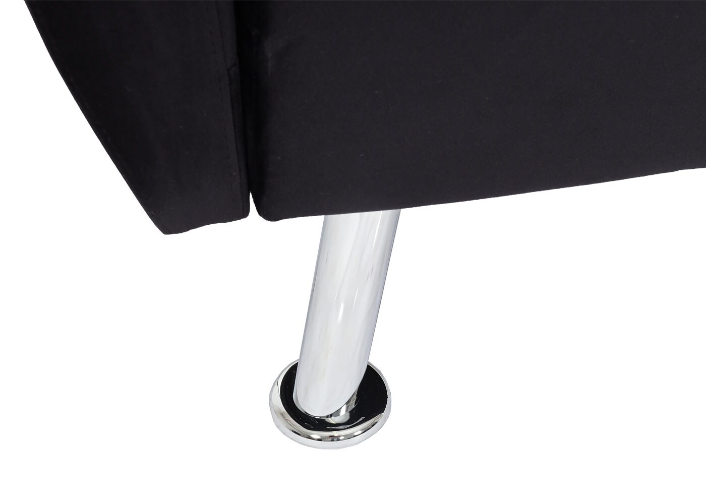Sofa MCW-K19, Couch Schlafsofa Gästebett Bettsofa Klappsofa, Nosagfederung Schlaffunktion 203cm ~ Samt schwarz