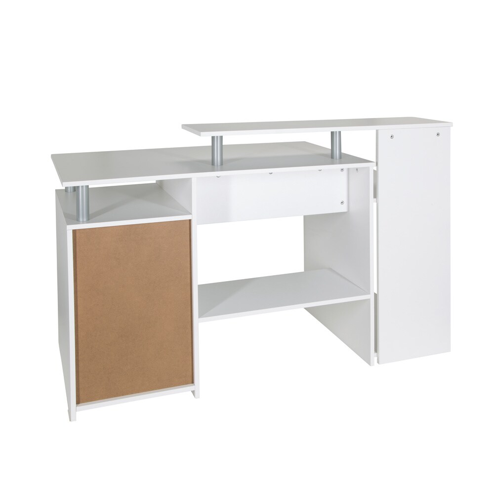 Schreibtisch WORKSPACE H IV Melaminharzbeschichtete Spanplatte, Gestell pulverbeschichteter Stahl hjh OFFICE