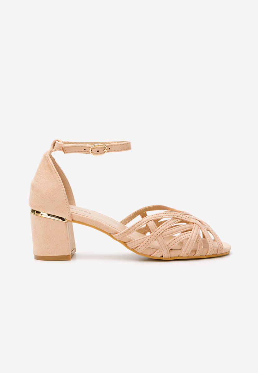 Sandales à talon épais roses Luigina V2