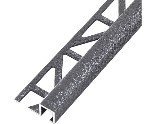 Dural Squareline vierkant eindprofiel, 11 mm, lengte 250 cm, antraciet aluminium.