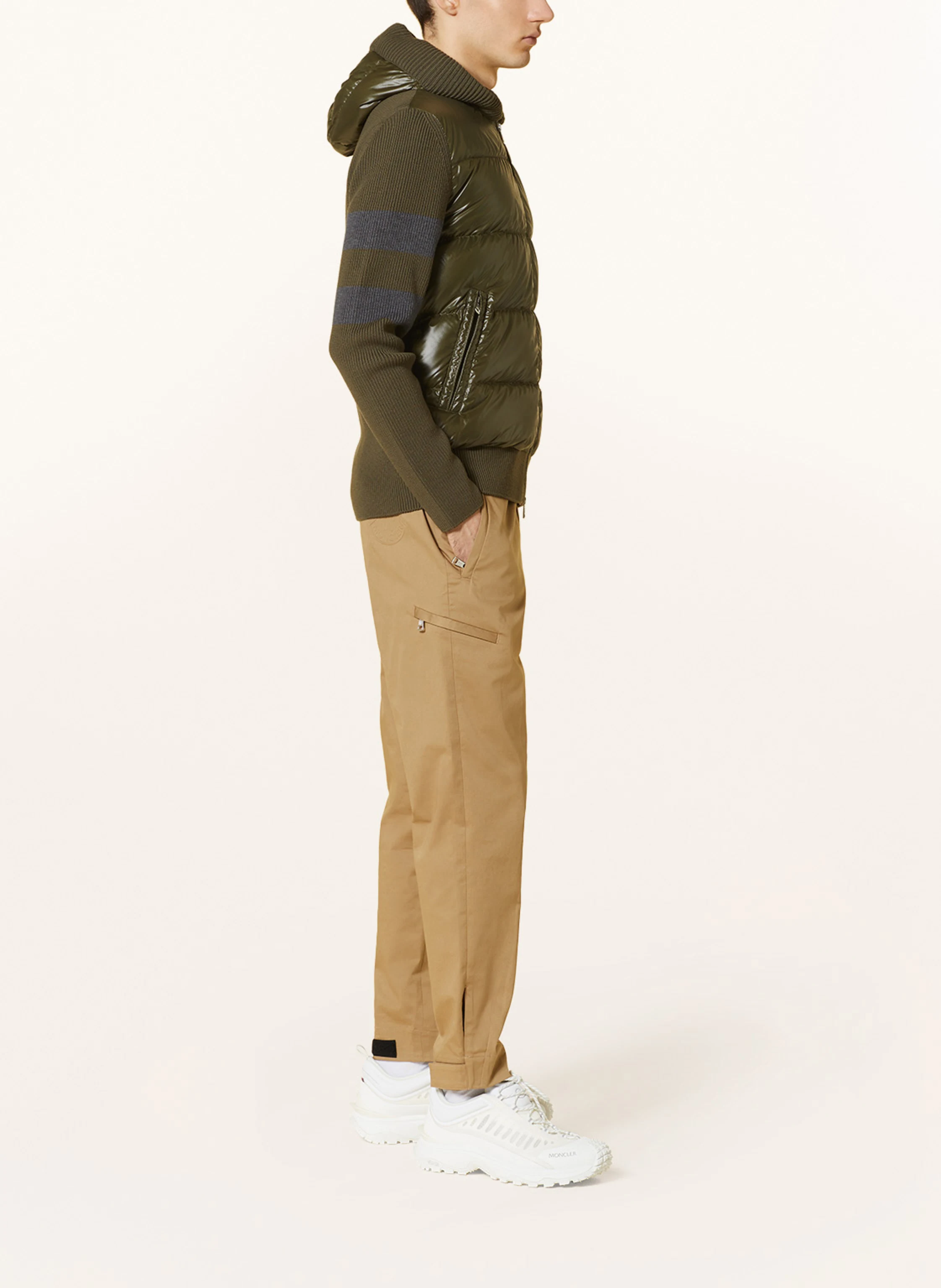 MONCLER Daunenjacke im Materialmix