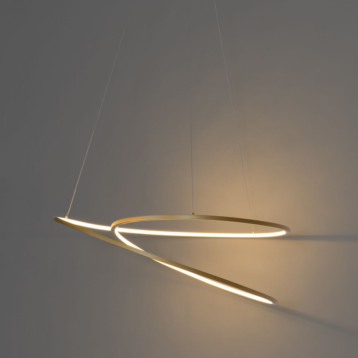 Design hanglamp goud 72 cm incl. LED 3-staps dimbaar - Rowan