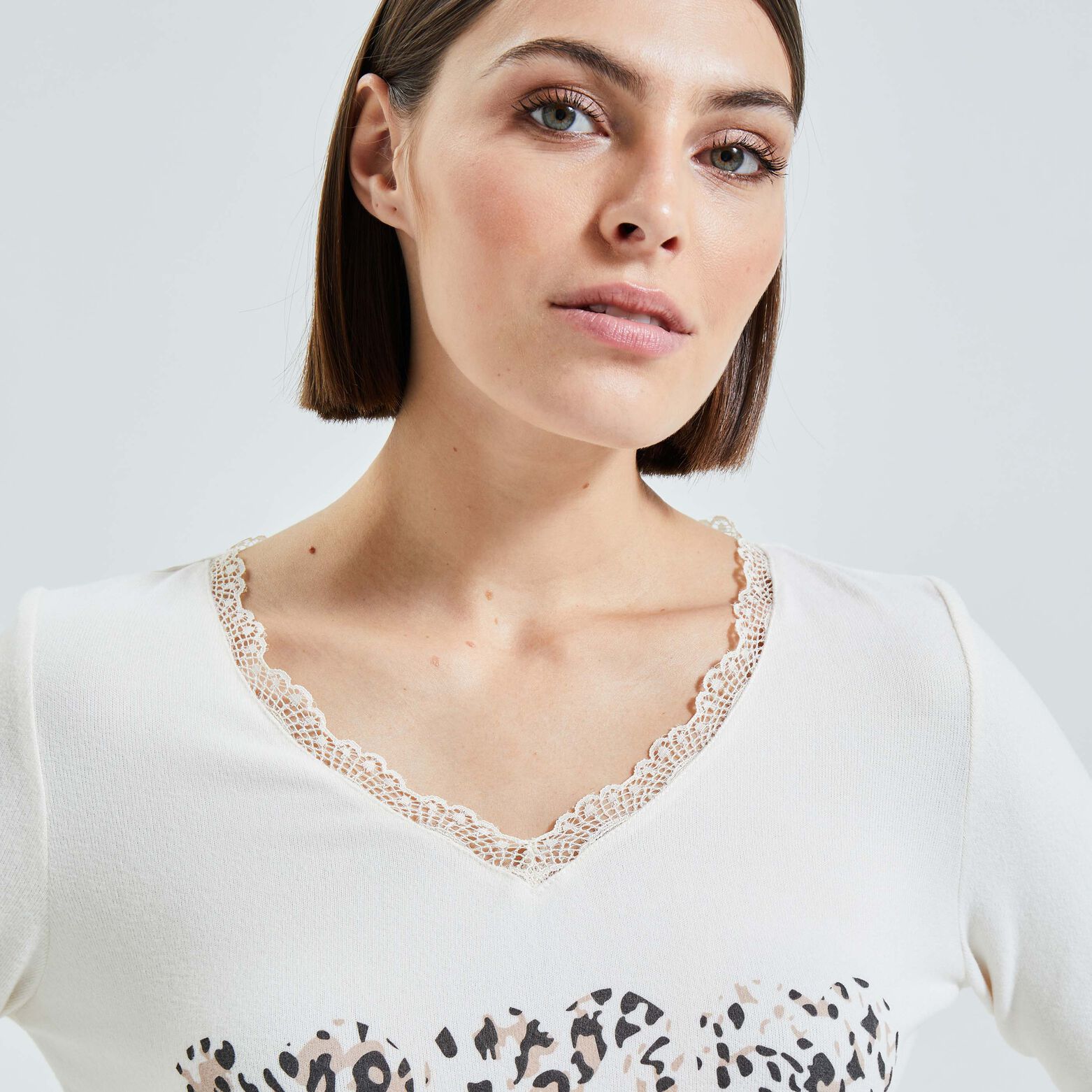 Tshirt pyjama léopard