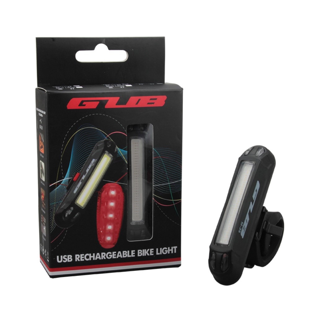 Fahrrad Velo USB Warnlicht LED Rücklicht   Halterung (Wiederaufladbar) - Rot / Blau / Grün