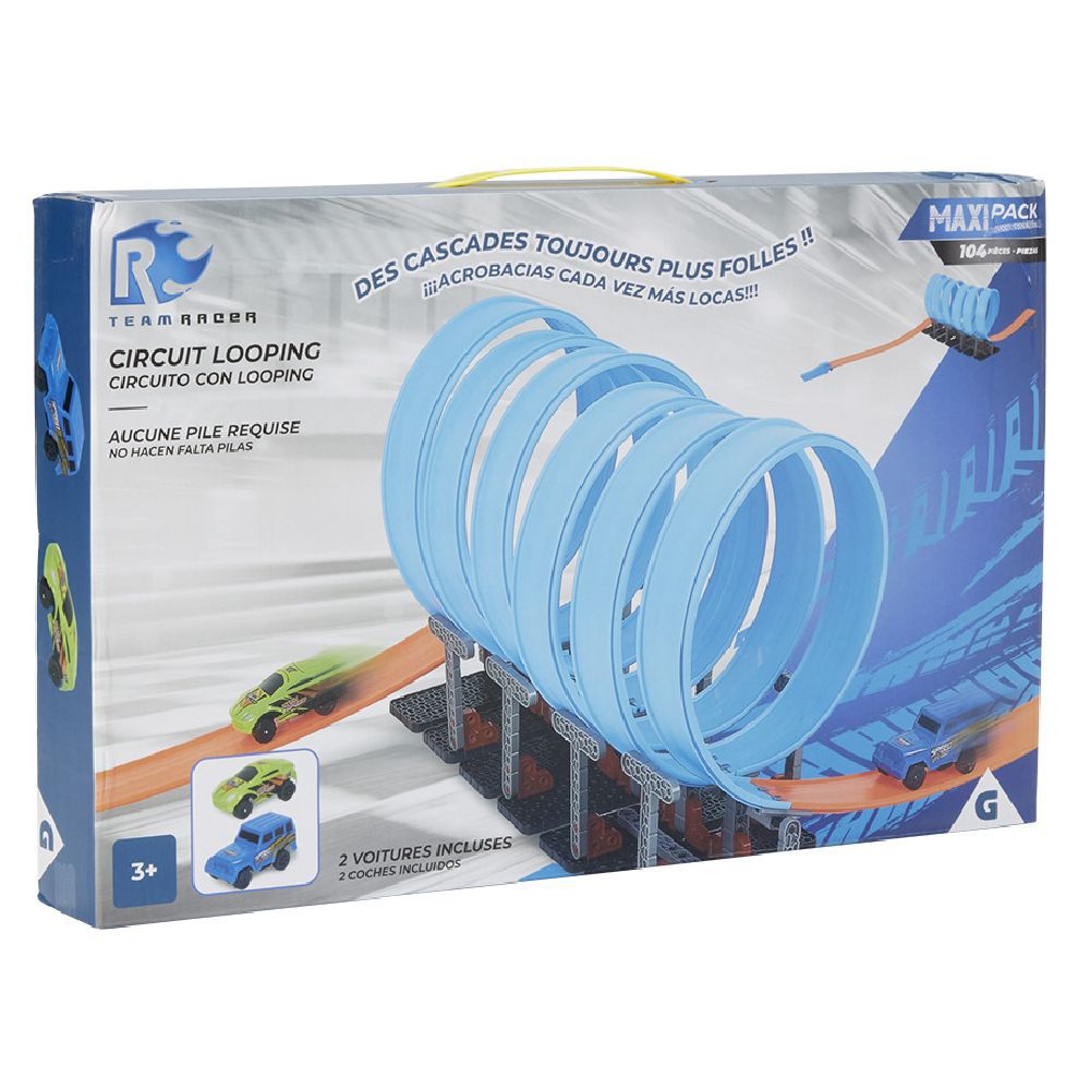 Circuit looping + 2 voitures