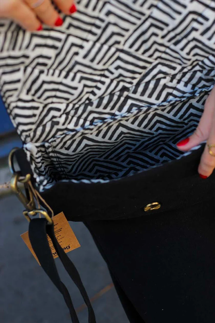 Sac à main matelassé Margault Noir