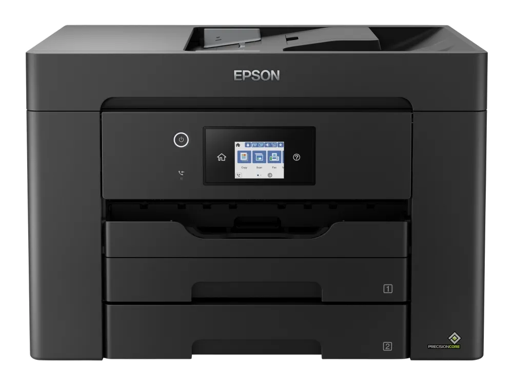 Epson WorkForce WF-7830DTWF - Multifunktionsprinter - farve - blækprinter - A3 (297 x 420 mm) (original) - A3 (medie) - op til 25 spm (udskriver) - 500 ark - 33.6 Kbps - USB 2.0, LAN, Wi-Fi(n)