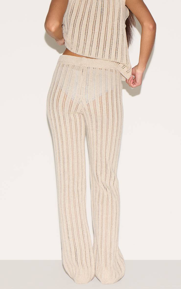 Naturel Pantalon Tricoté Petite