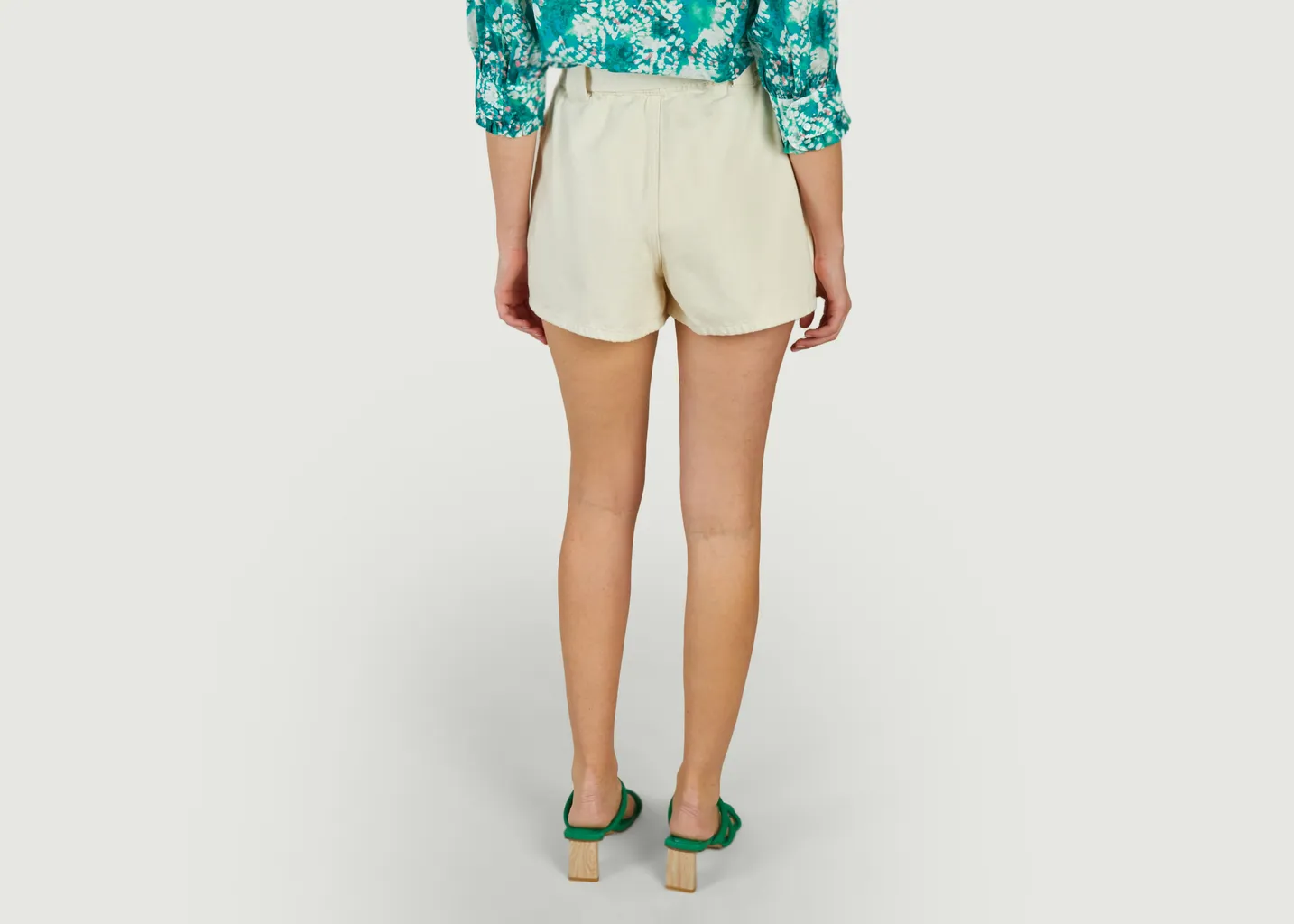 Short ceinturé en coton Kiki Suncoo