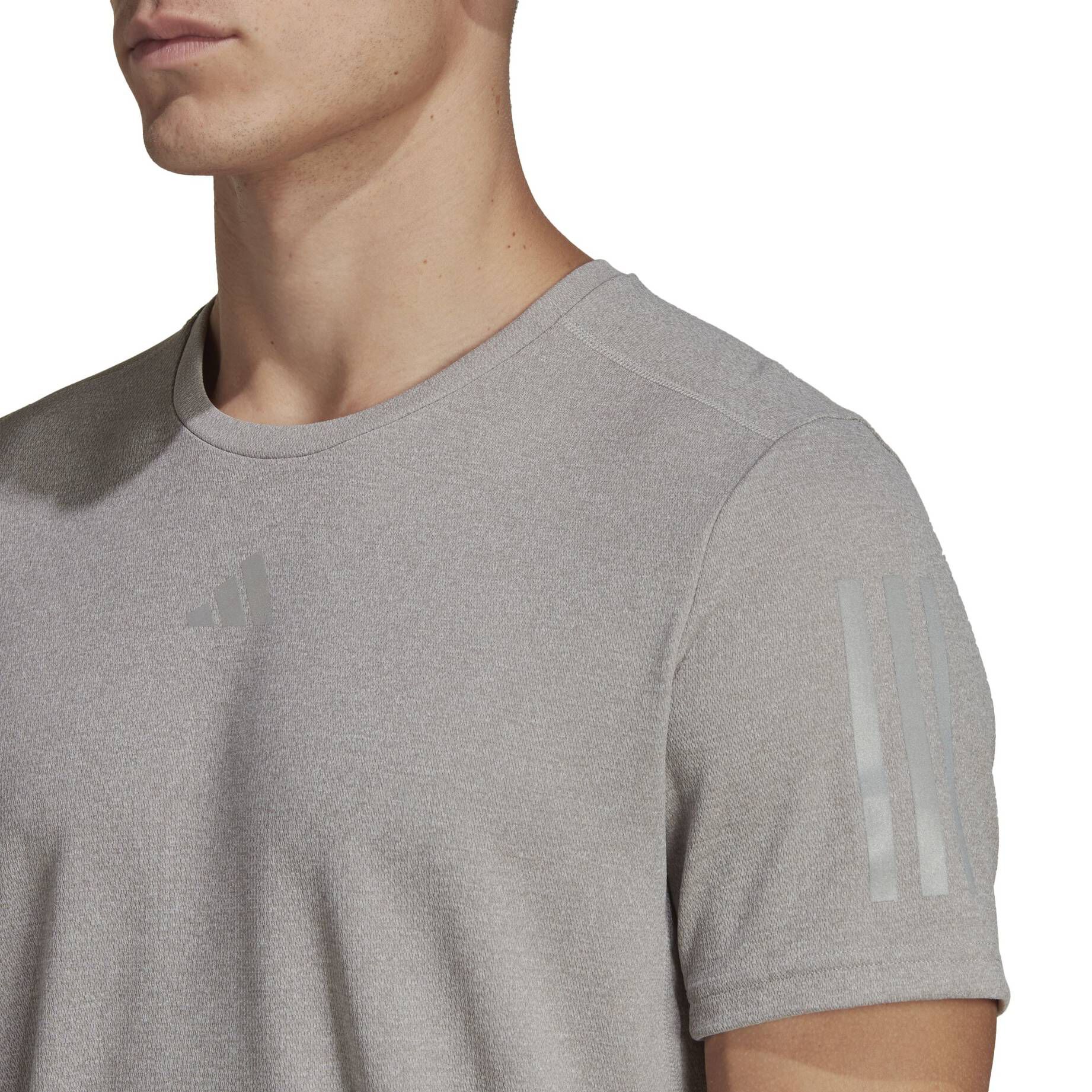 adidas Performance| Herren T-Shirt OWN THE RUN HEATHER