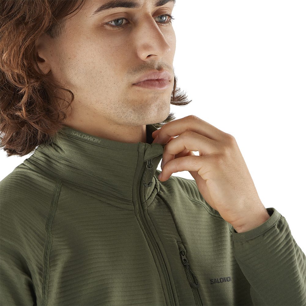 Salomon Essential Lightwarm Midlayerjacke Herren grape leaf
