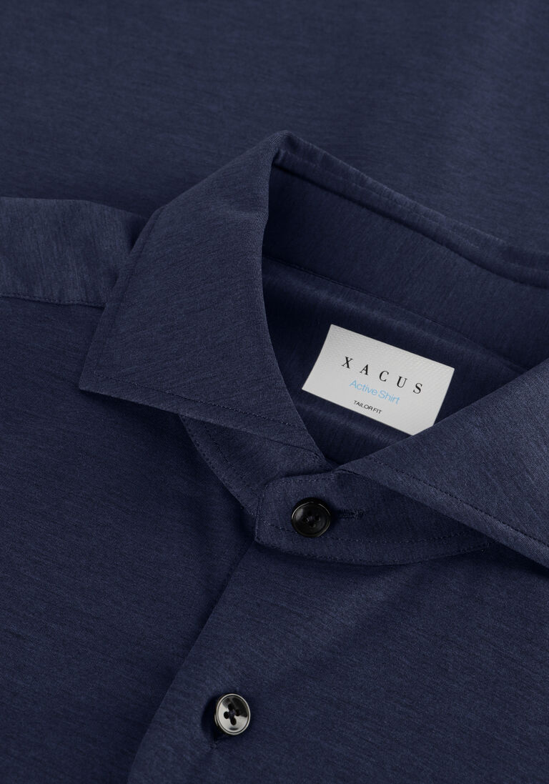 donkerblauwe xacus klassieke overhemden active shirt 520ml