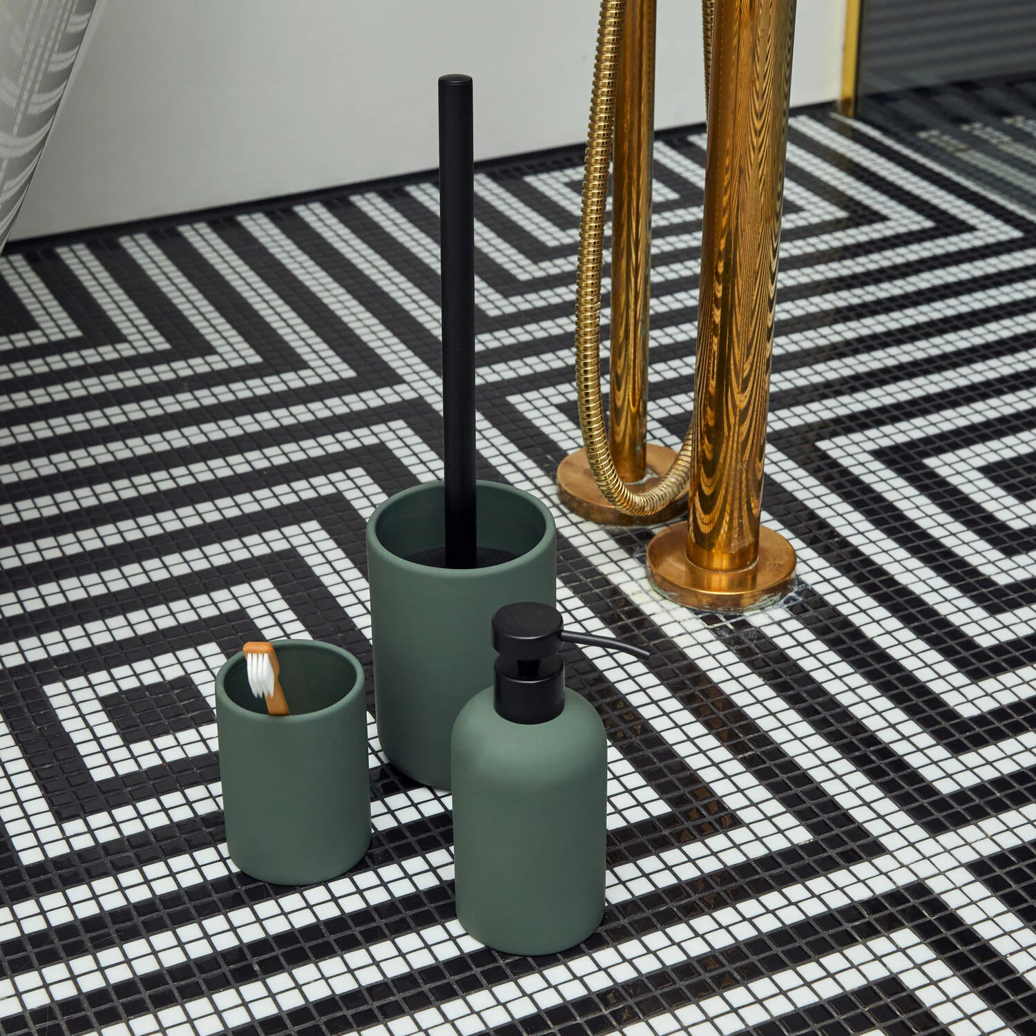 Bahne Interior  Ceramic Smooth sæbedispenser - grøn