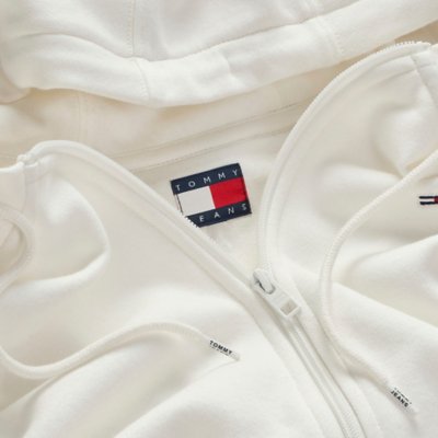 Sweatshirt zippé à capuche femme Navy TOMMY HILFIGER