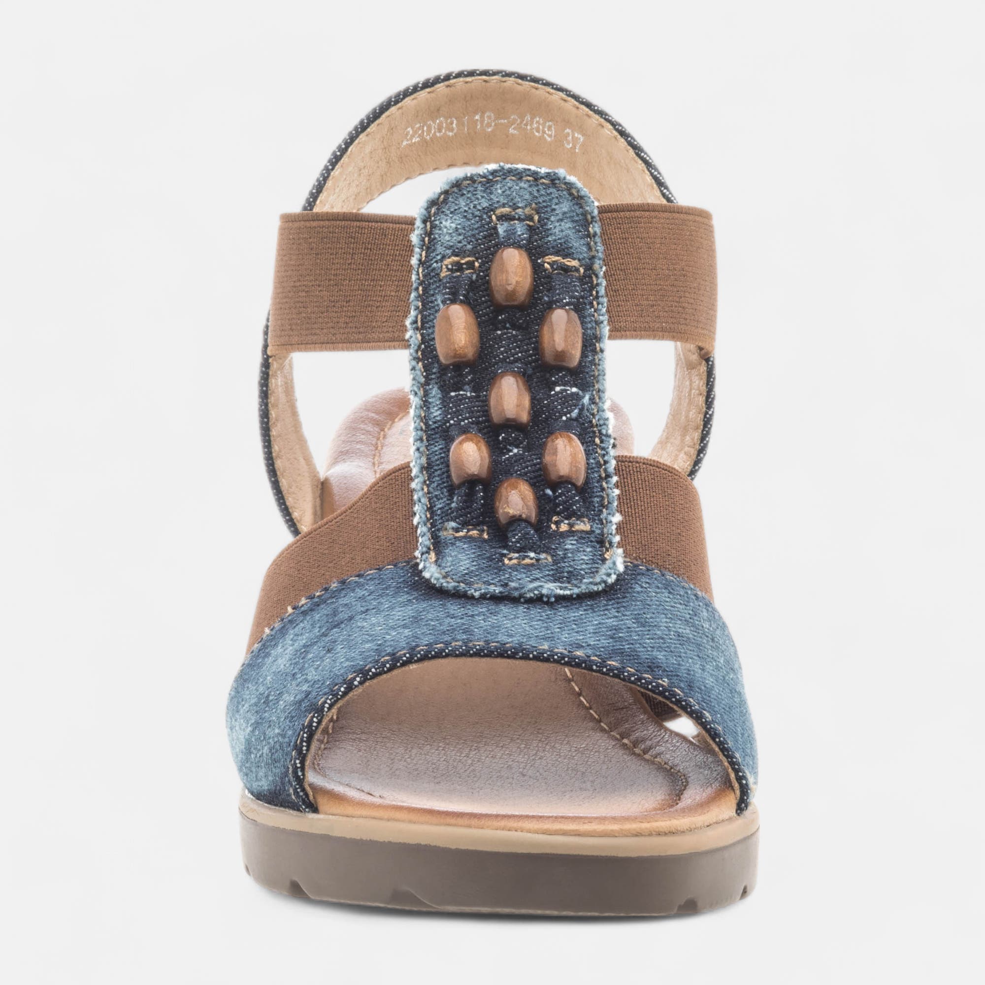 Sandales à talon compensé Femme jeans